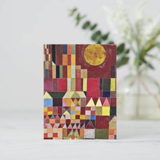 Paul Klee - Castle en Sun Briefkaart (Staand voorkant)