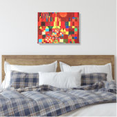 Paul Klee - Castle en Sun Canvas Afdruk (Insitu (Slaapkamer))