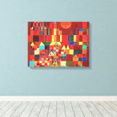 Paul Klee - Castle en Sun Canvas Afdruk (Insitu (Houten vloer))