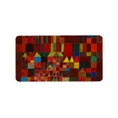 Paul Klee Castle en Sun Etiket (Voorkant)