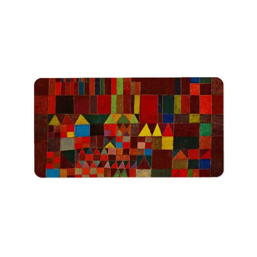 Paul Klee Castle en Sun Etiket (Voorkant)