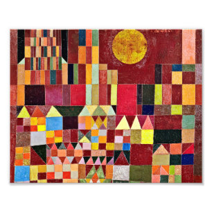 Paul Klee - Castle en Sun Foto Afdruk