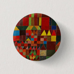 Paul Klee Castle en Sun Ronde Button 3,2 Cm