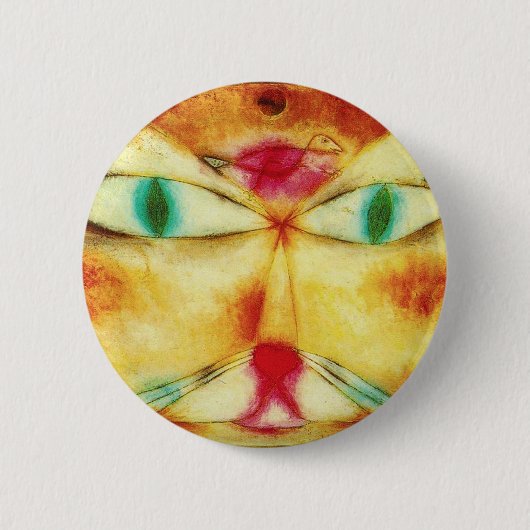 Paul Klee Cat en Bird Button (Voorkant)