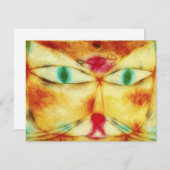 Paul Klee Cat en Bird Invitations Kaart (Voorkant / Achterkant)