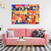 Paul Klee - City with the Three Domes Canvas Afdruk (Insitu (Woonkamer))