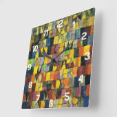 Paul Klee Clocks Vierkante Klok (Hoek)