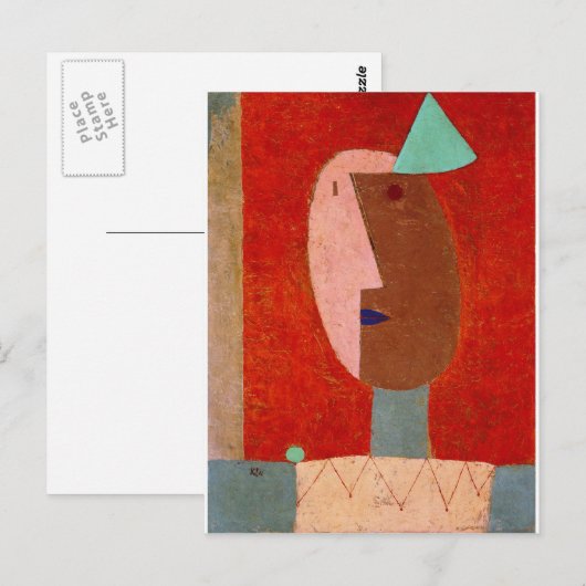Paul Klee - Clown Briefkaart (Voorkant / Achterkant)