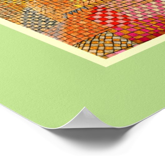 Paul Klee Collage en Quotation Poster (Hoek)