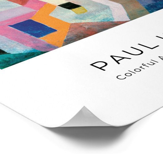 Paul Klee, Colorful Architecture - Abstracte kunst Poster (Hoek)