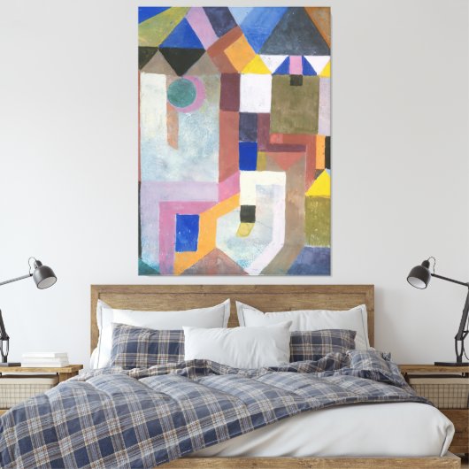 Paul Klee Colorful Architecture Canvas Afdruk (Insitu (Slaapkamer))