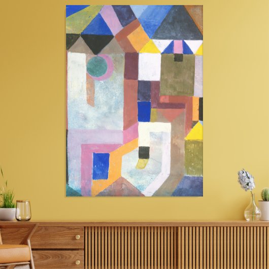 Paul Klee Colorful Architecture Canvas Afdruk (Insitu (Woonkamer))