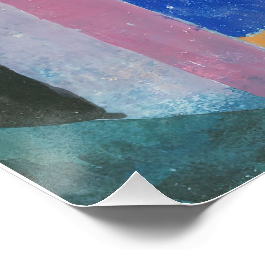 Paul Klee Colorful Architecture Perfect Poster (Hoek)