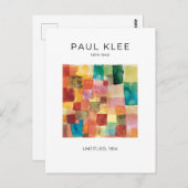 Paul Klee, Colorful Modern Abstract Art Briefkaart (Voorkant / Achterkant)