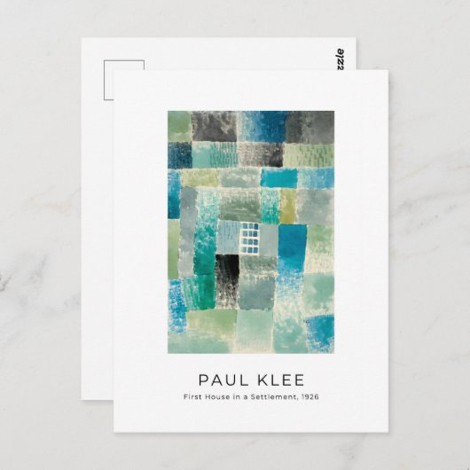 Paul Klee, Colorful Modern Abstract Art Briefkaart (Voorkant / Achterkant)