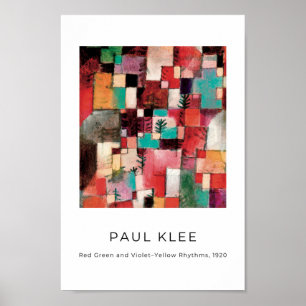 Paul Klee, Colorful Modern Abstract Art Poster