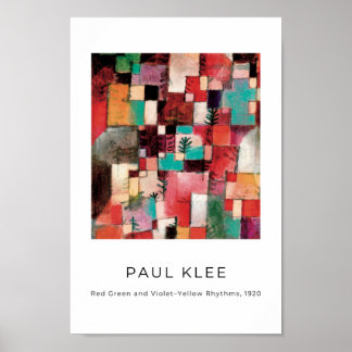Paul Klee, Colorful Modern Abstract Art Poster