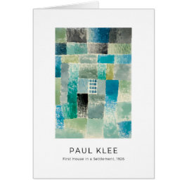 Paul Klee, Colorful Modern Abstract Fine Art Kaart