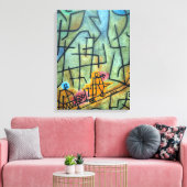 Paul Klee Conquest of the Mountain Canvas Afdruk (Insitu (Woonkamer))