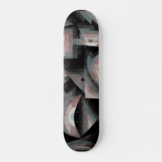 Paul Klee Cool  Abstracte Kunst Persoonlijk Skateboard (Voorkant)