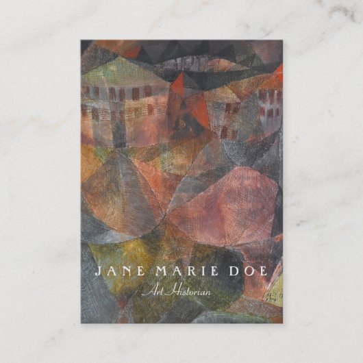 Paul Klee Das Hotel  Visitekaartje (Voorkant)