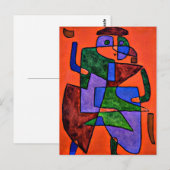 Paul Klee, De Toekomstige Man, Briefkaart (Voorkant / Achterkant)