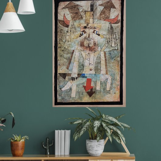 Paul Klee - De Wilde Man, Poster (Woonkamer 1)
