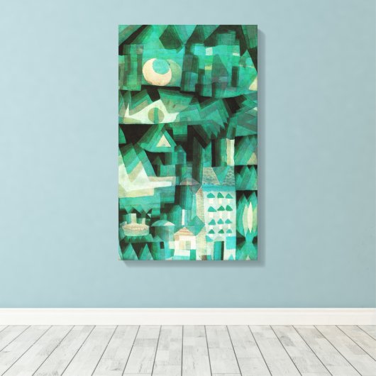 Paul Klee Dream City Canvas Poster (Insitu (Houten vloer))