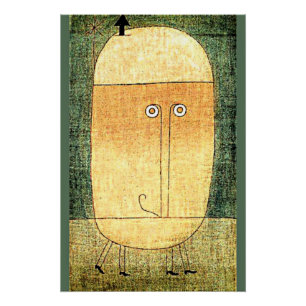 Paul Klee, Een half weggevaagd gezicht, Perfect Poster