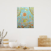 Paul Klee Efflorescence Poster (Keuken)