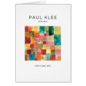 Paul Klee, Elegant Modern Absract Fine Art Kaart (Voorkant)