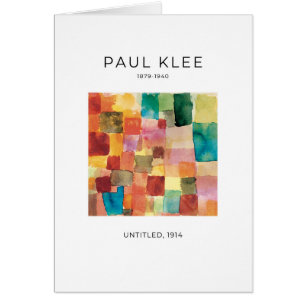 Paul Klee, Elegant Modern Absract Fine Art Kaart