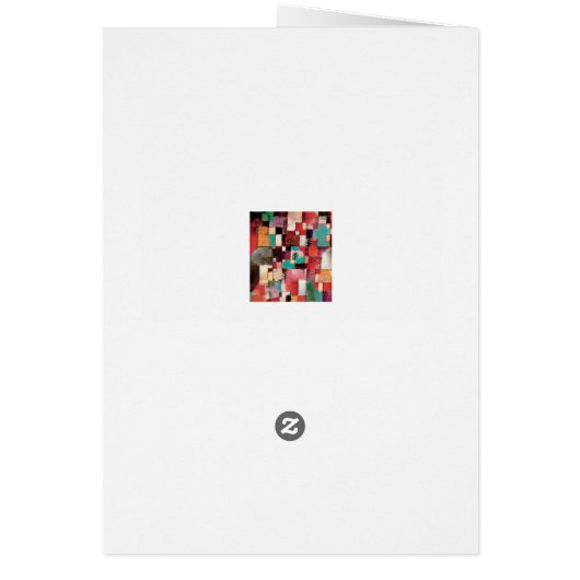 Paul Klee, Elegant Modern Abstracte Fine Art Kaart (Achterkant)