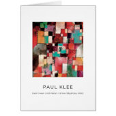 Paul Klee, Elegant Modern Abstracte Fine Art Kaart (Voorkant)