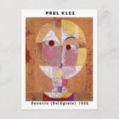 Paul Klee Face Abstracte Art Bauhaus Briefkaart (Voorkant)