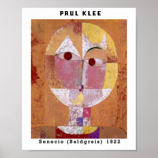  Paul Klee Face Abstracte Art Bauhaus Poster (Voorkant)