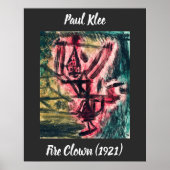 Paul Klee Fire Clown Poster (Voorkant)
