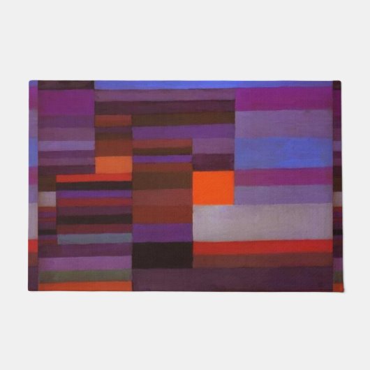 Paul Klee Fire in the Evening Abstracte Fine Art Deurmat (Voorkant)