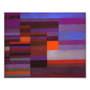 Paul Klee Fire in the Evening Abstracte Fine Art Foto Afdruk