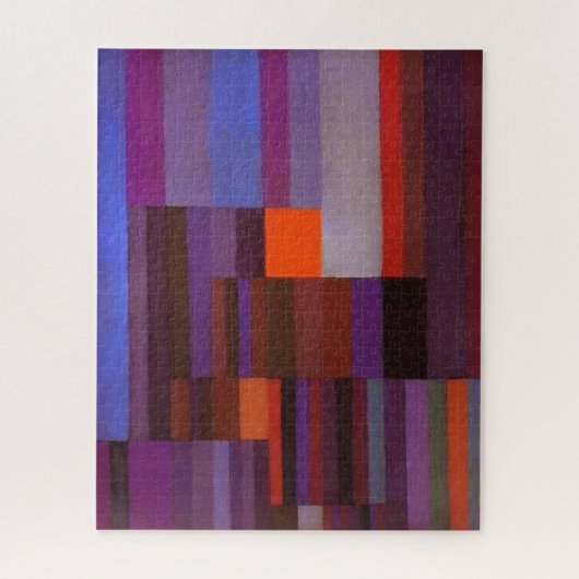 Paul Klee Fire in the Evening Abstracte Fine Art Legpuzzel (Verticaal)