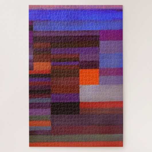 Paul Klee Fire in the Evening Abstracte Fine Art Legpuzzel (Verticaal)