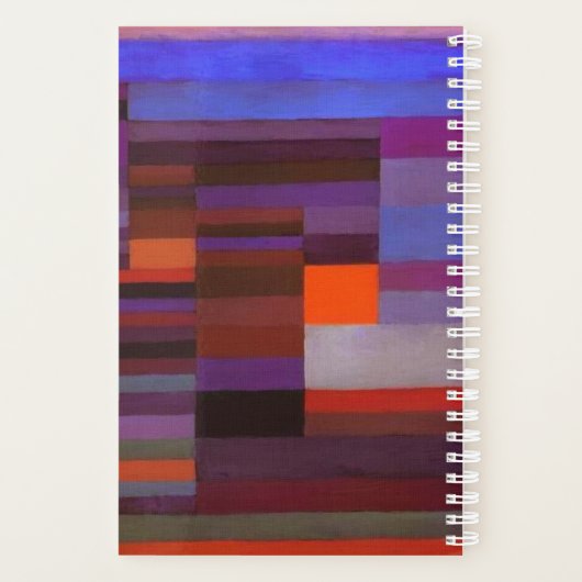 Paul Klee Fire in the Evening Abstracte Fine Art Planner (Achterkant)