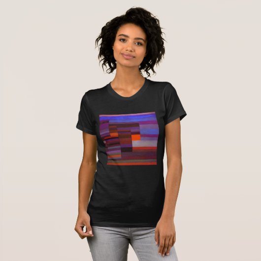 Paul Klee Fire in the Evening Abstracte Fine Art T-shirt (Voorkant volledig)