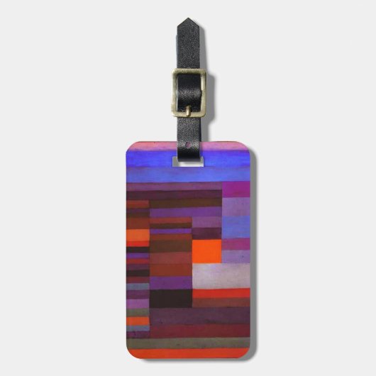 Paul Klee Fire in the Evening Bagagelabel (Voorkant verticaal)