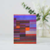 Paul Klee Fire in the Evening Invitations Kaart (Staand voorkant)