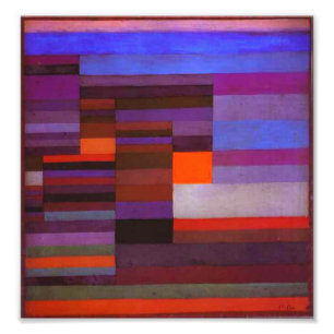 Paul Klee Fire in the Evening Print Foto Afdruk