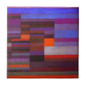 Paul Klee Fire in the Evening Tile Tegeltje (Voorkant)