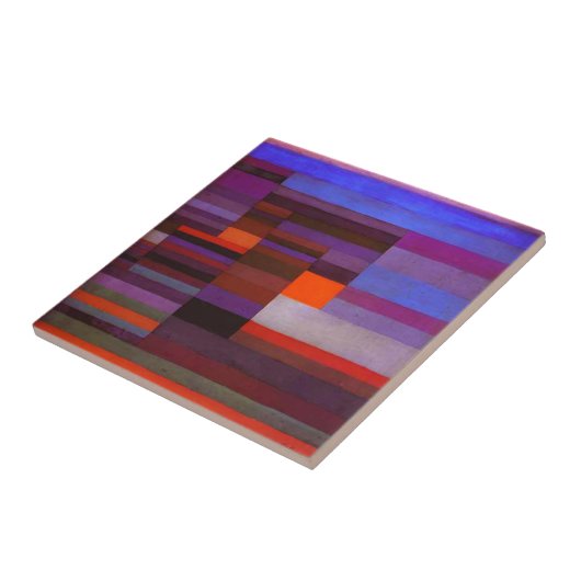 Paul Klee Fire in the Evening Tile Tegeltje (Zijkant)
