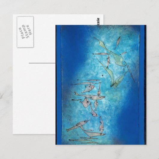 Paul Klee- Fish Afbeelding Briefkaart (Voorkant / Achterkant)