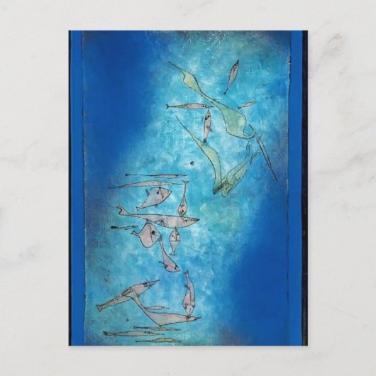 Paul Klee- Fish Afbeelding Briefkaart (Voorkant)